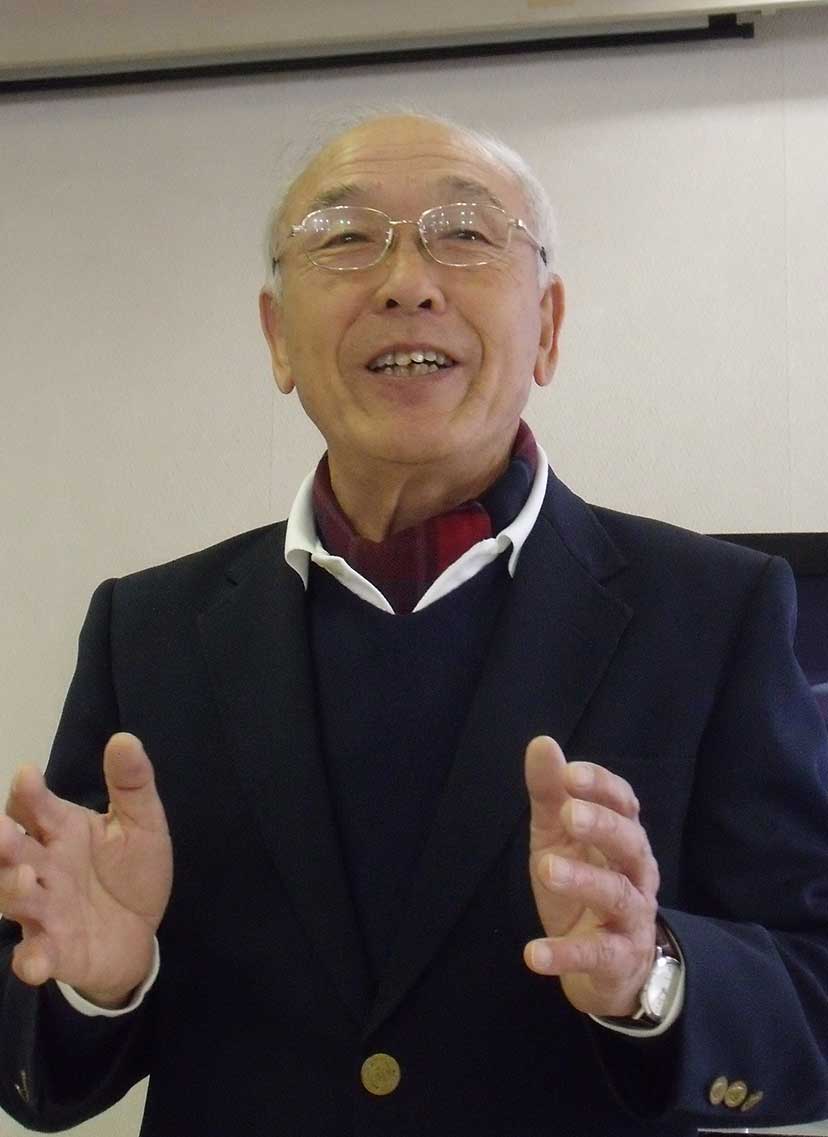 講演する三井さん