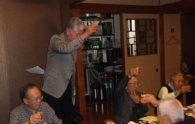 乾杯坂本会長